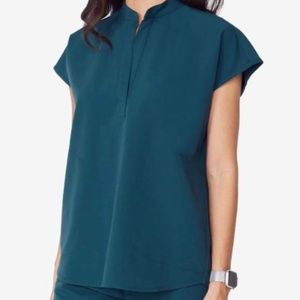 FIGS Rafaela - Mandarin Collar Scrub Top